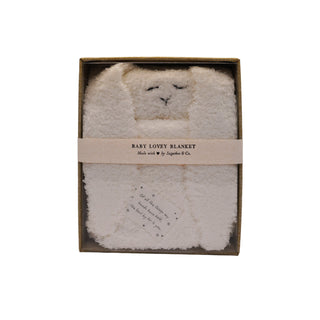 a Bunny Baby Lovey Blanket in a box