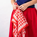 Olivia Heart Print Scarf