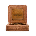 Oscar Wilde Tripod Compass in Wooden Box