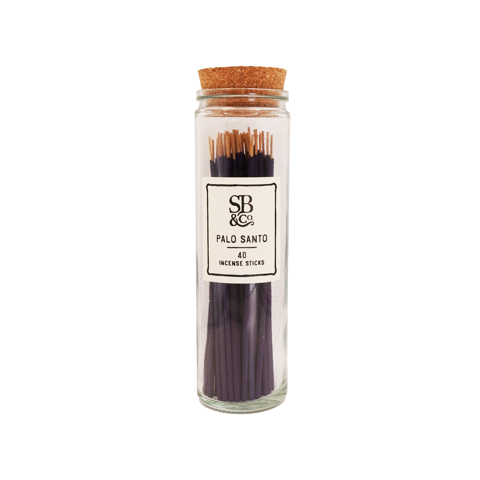 Palo Santo Incense in Glass Jar- 40 sticks