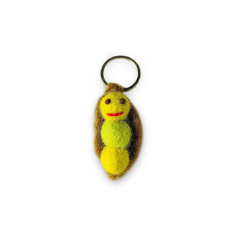 Felt Pea Keychain Pair