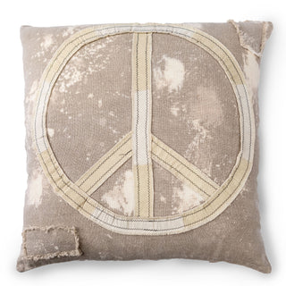 Splattered Peace Sign Pillow