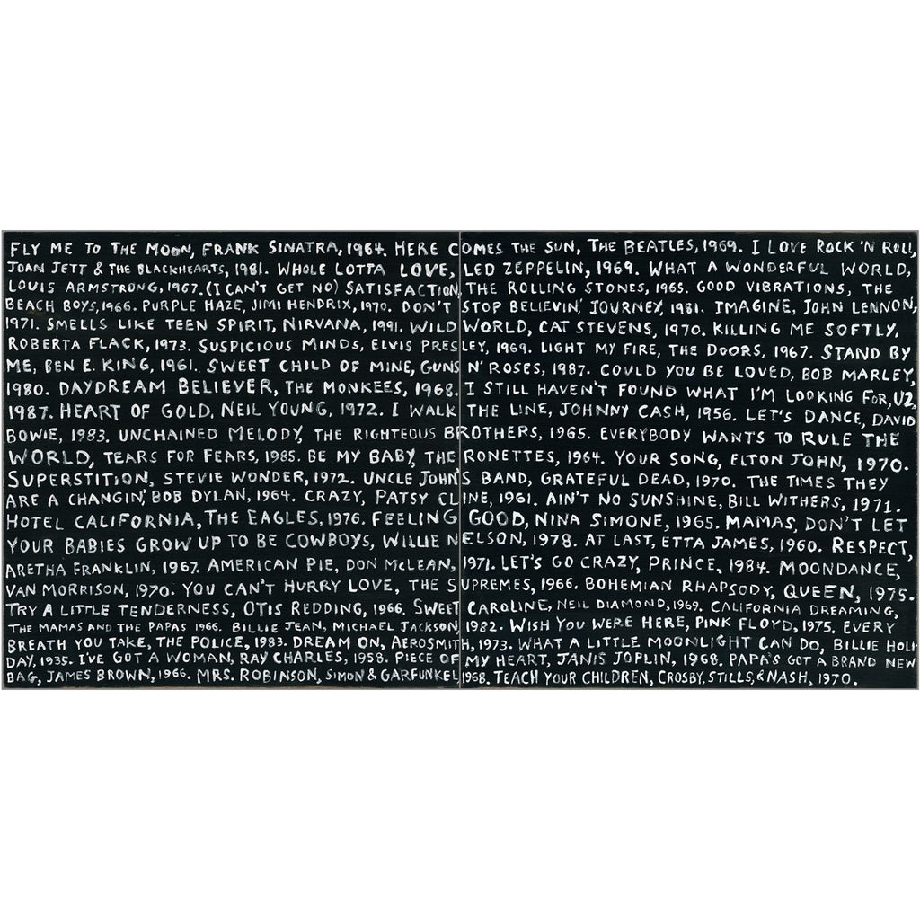 Playlist - Black - Art Print