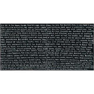 Playlist in Black (Custom) - Art Print
