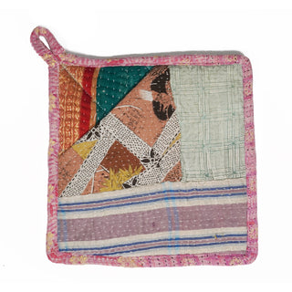 Kantha Stitched Potholder