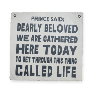 Prince Said 25"x25" Hand Painted Wall Hanging