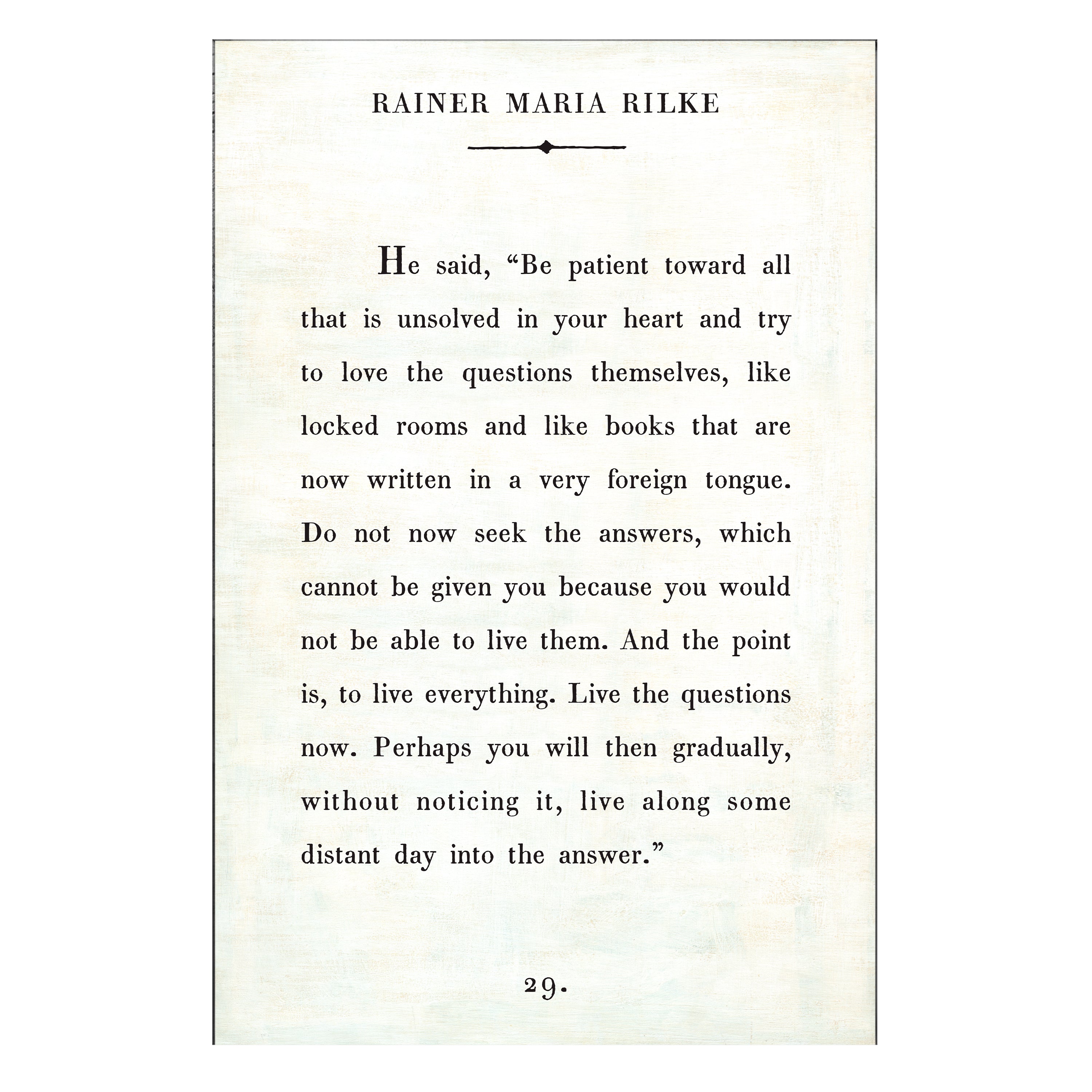 Rainer Maria Rilke - Book Collection - Art Print – Sugarboo & Co