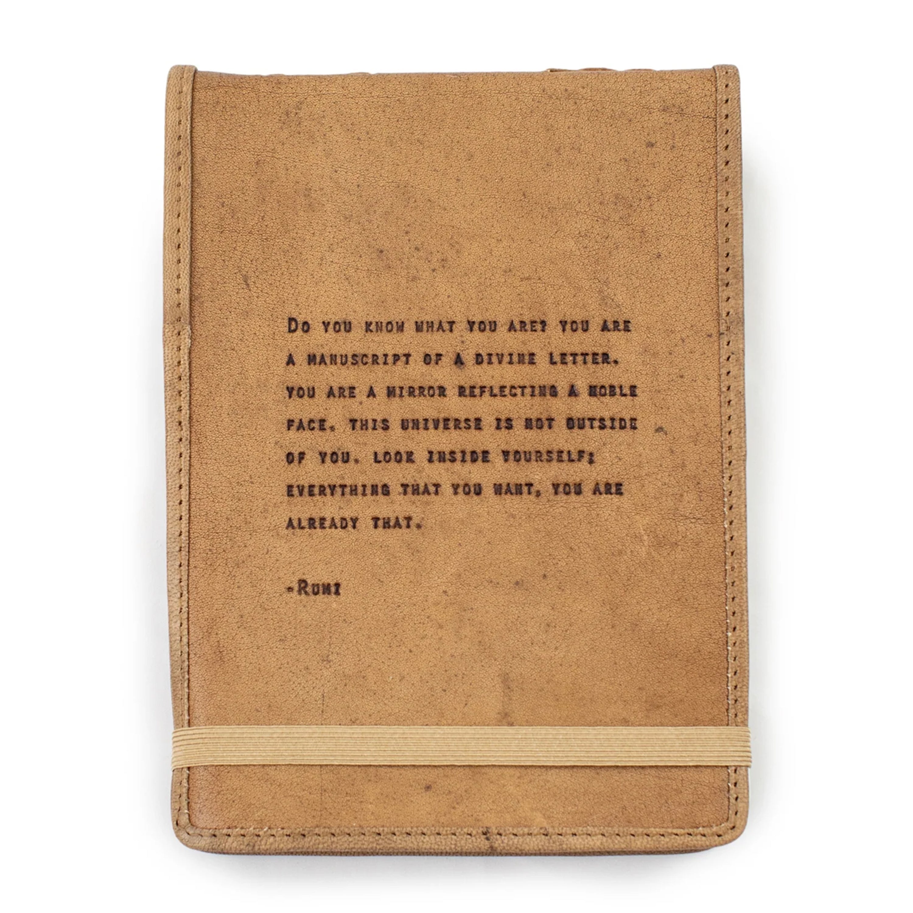 ***Large Rumi Leather Journal 7"x9.75"- Maple