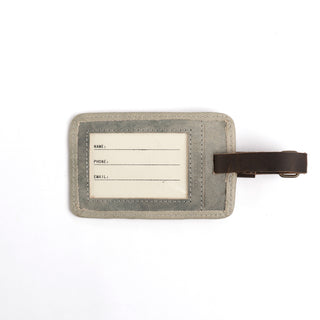 Mary Poppins Leather Luggage Tag in Sage