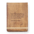 ***Large Saint Francis of Assisi Leather Journal - 7" x 9.75"-Maple