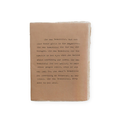 Large Deckled Edge Notebook