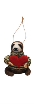 Sloth with red heart - Snuggle of Sloths