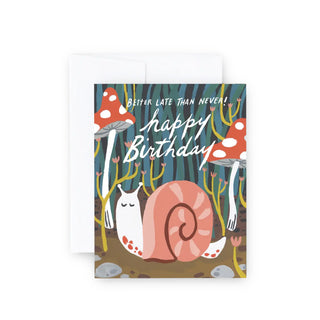 Belated Birthday Snail Card