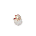 Sparkly Glass Santa Ornament