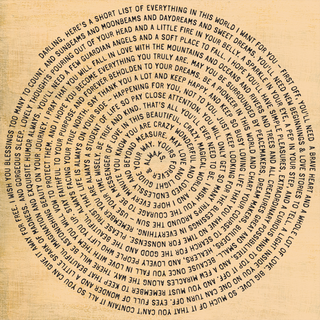 Black Font - Darling, Here's A Short List Spiral Collection Art Print