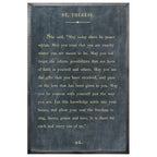 St. Therese - Book Collection (Grey Wood) - Art Print