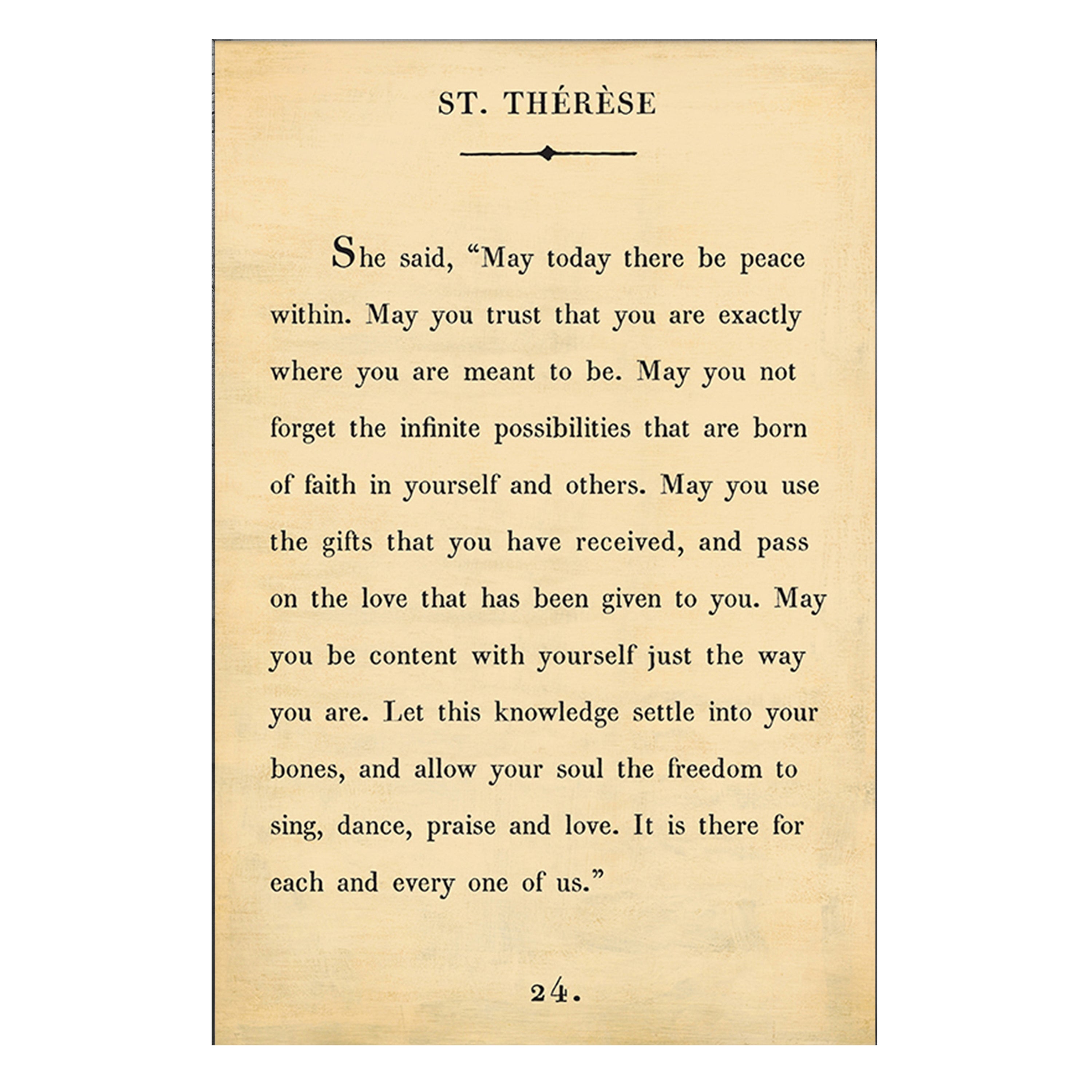 St Therese - Book Collection