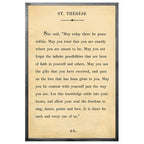 St. Therese - Book Collection (Grey Wood) - Art Print