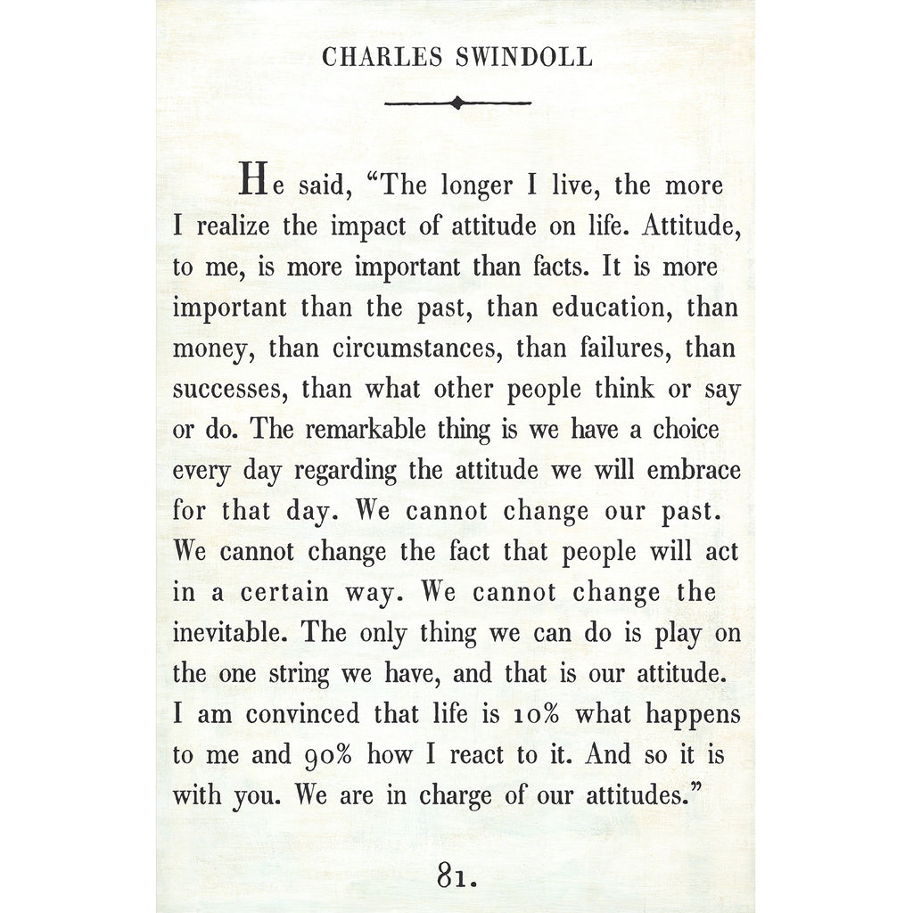 Charles Swindoll Art Print - Book Collection