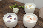 Rose Quartz Crystal Candle 11oz
