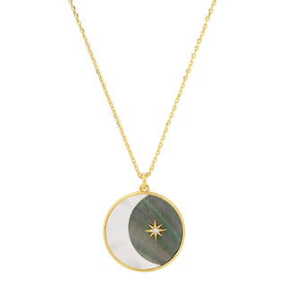Nightmood Crescent Pendant Necklace