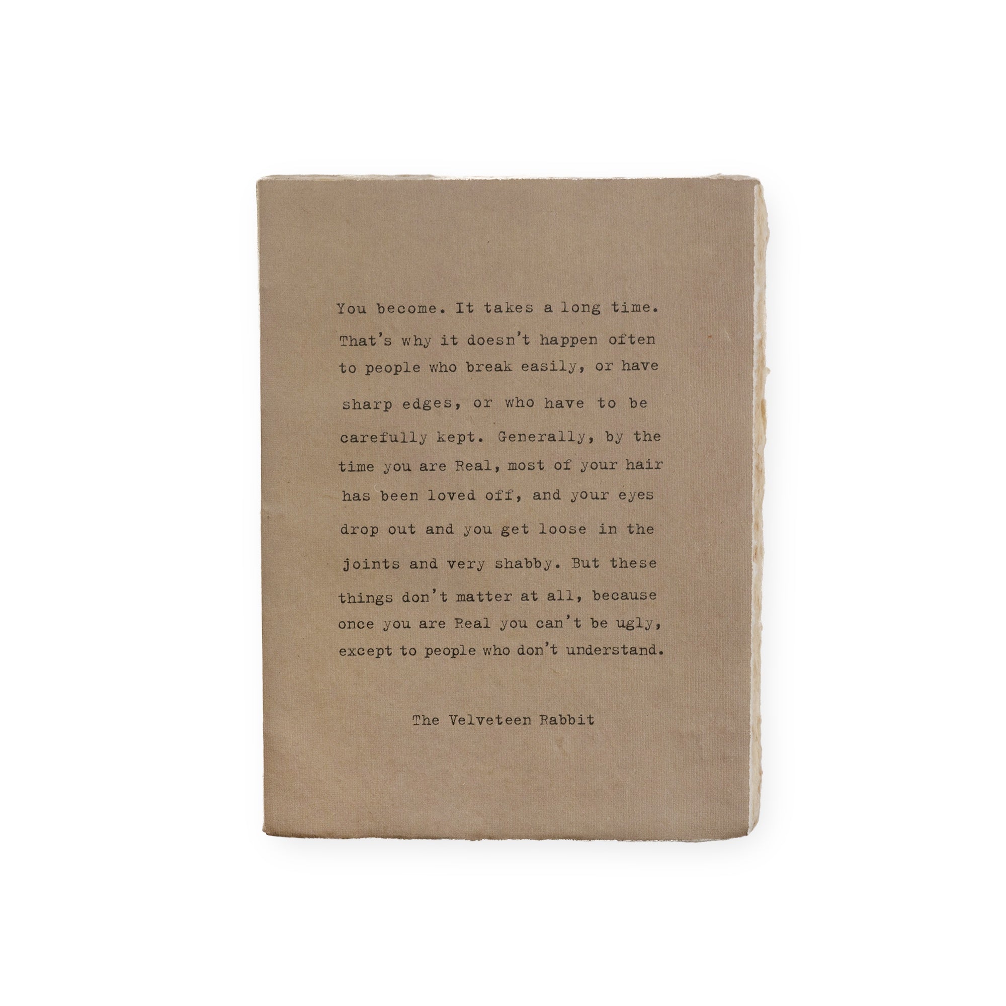 Deckled Edge Notebook - Large