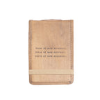 ***Think Speak Write Mini Signature Leather Journal - Maple