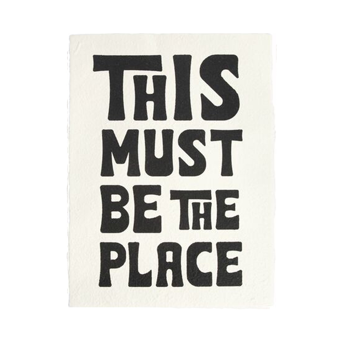 This Must Be The Place Handmade Paper Print - 12"x16"