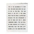 Handmade Paper Print - This is the Beginning - 12"x16
