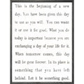 This is the Beginning (Grey Wood) - Art Print