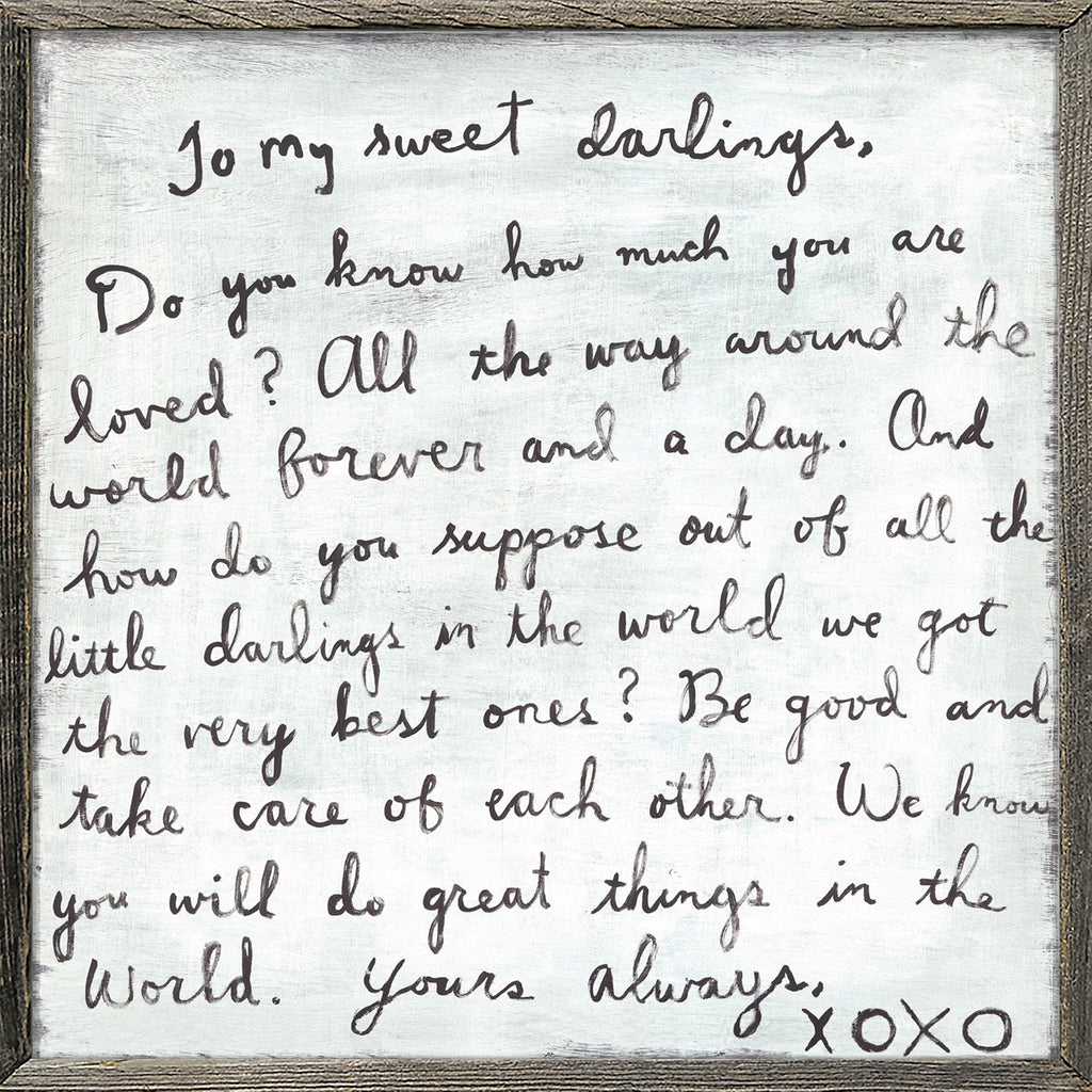 To My Sweet Darlings
