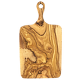 Olive Wood Cheese Board w Large Hole, Rectangle