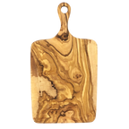 Olive Wood Cheese Board w Large Hole, Rectangle