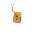 Little Book Ornament with Cotton Hanger - Reasons Why I Love You