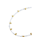 Beaded Dangling Gemstone Anklet - Moonstone