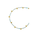 Beaded Dangling Gemstone Anklet - Amazonite
