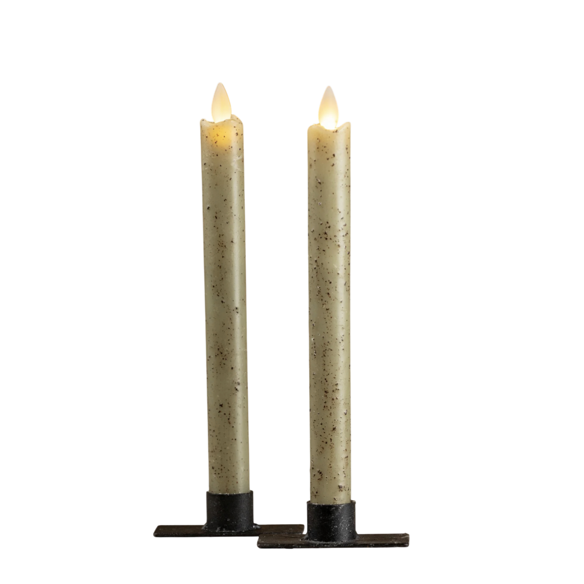 9.5" Moving Flame Taper Candle, S/2