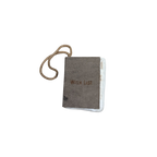 Little Book Ornament with Cotton Hanger - Wish List