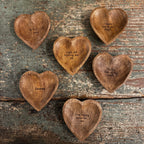 Keep Shining Beautiful One Wood Heart Trinket Tray