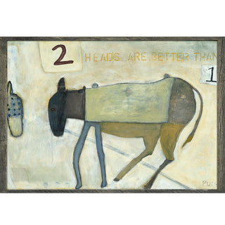 Two Heads are Better - Art Print