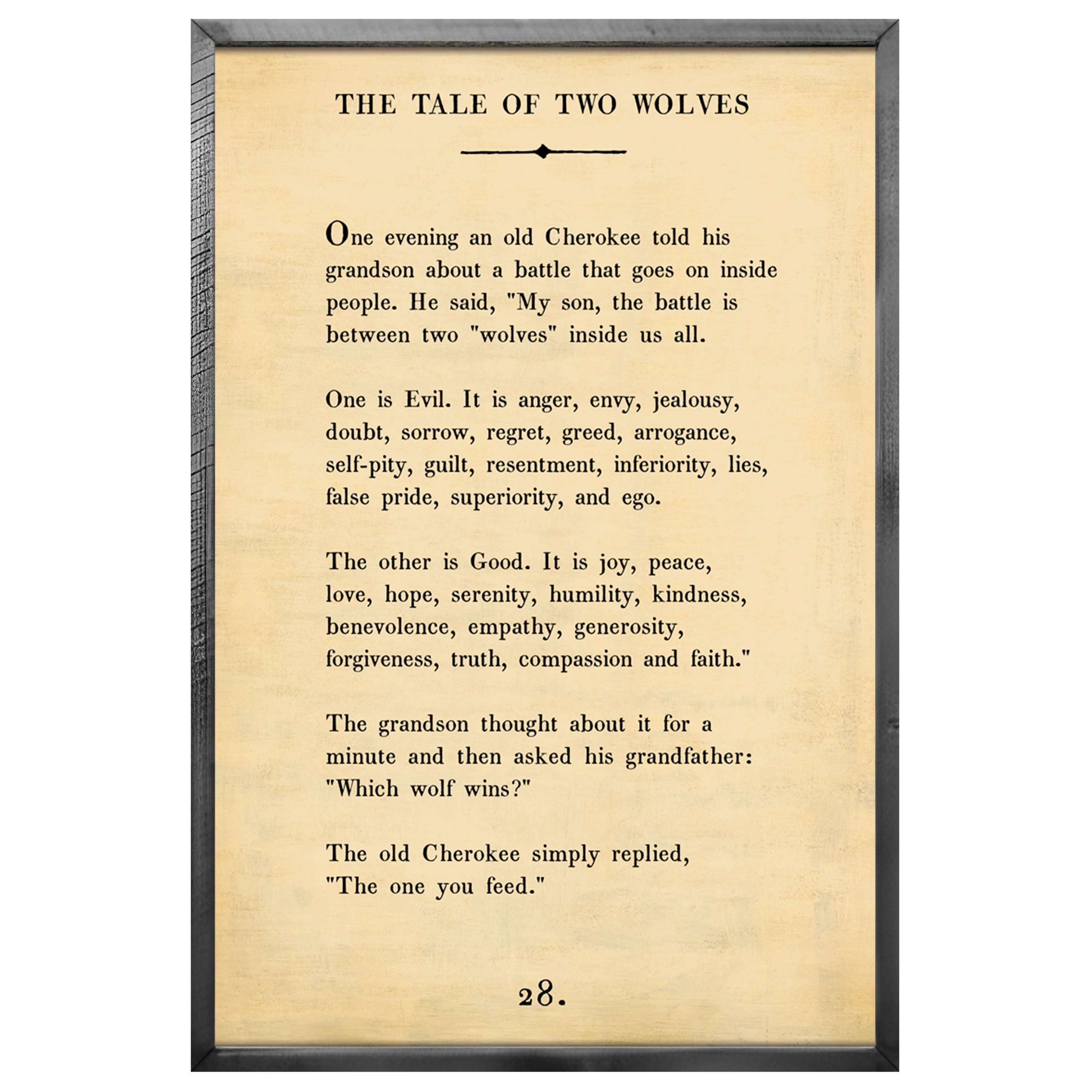 Tale of Two Wolves - Poetry Collection