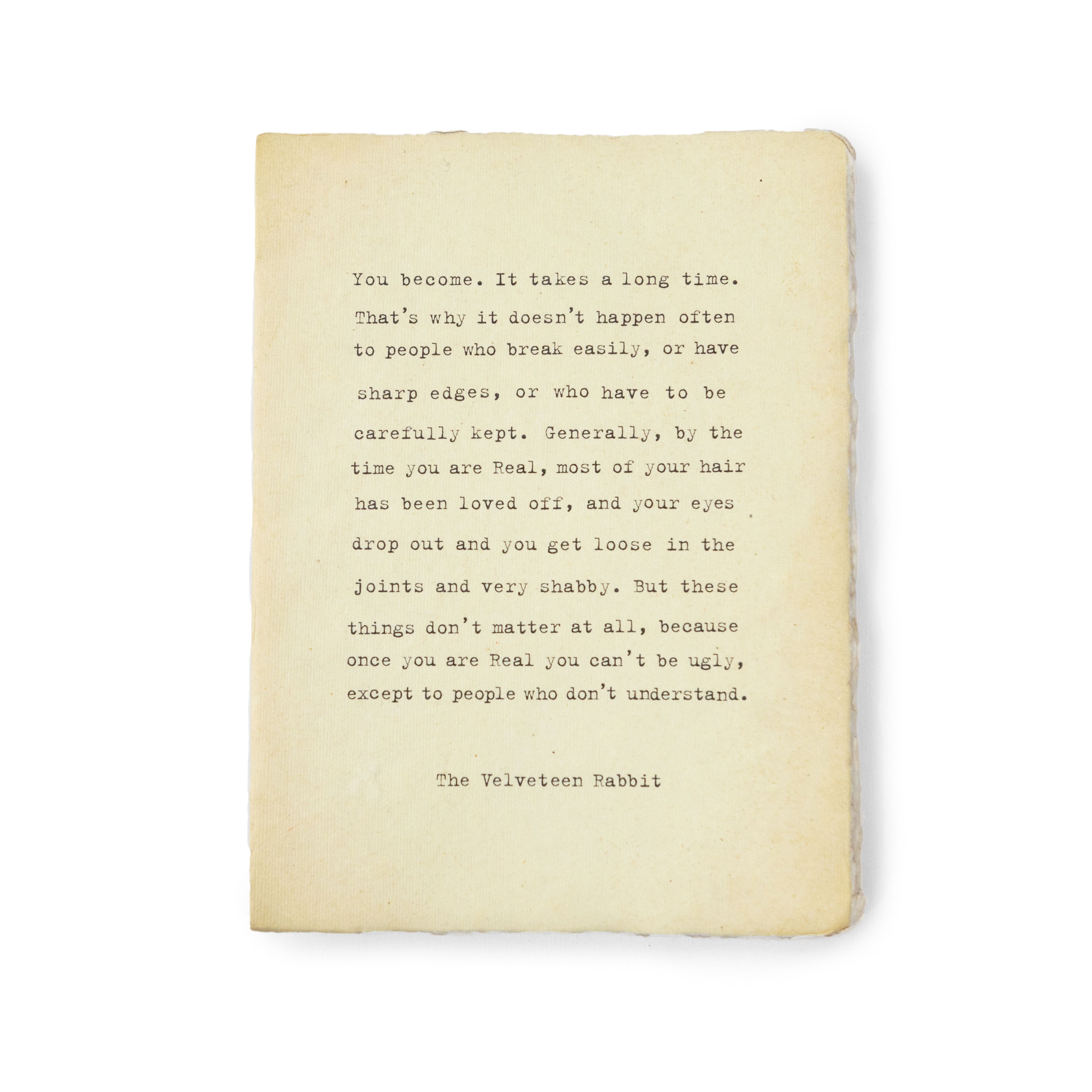 Deckled Edge Notebook - Large