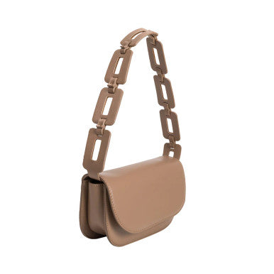 Inez Taupe Small Shoulder Bag | Sourced from Local Artists | Sugarboo & Co.