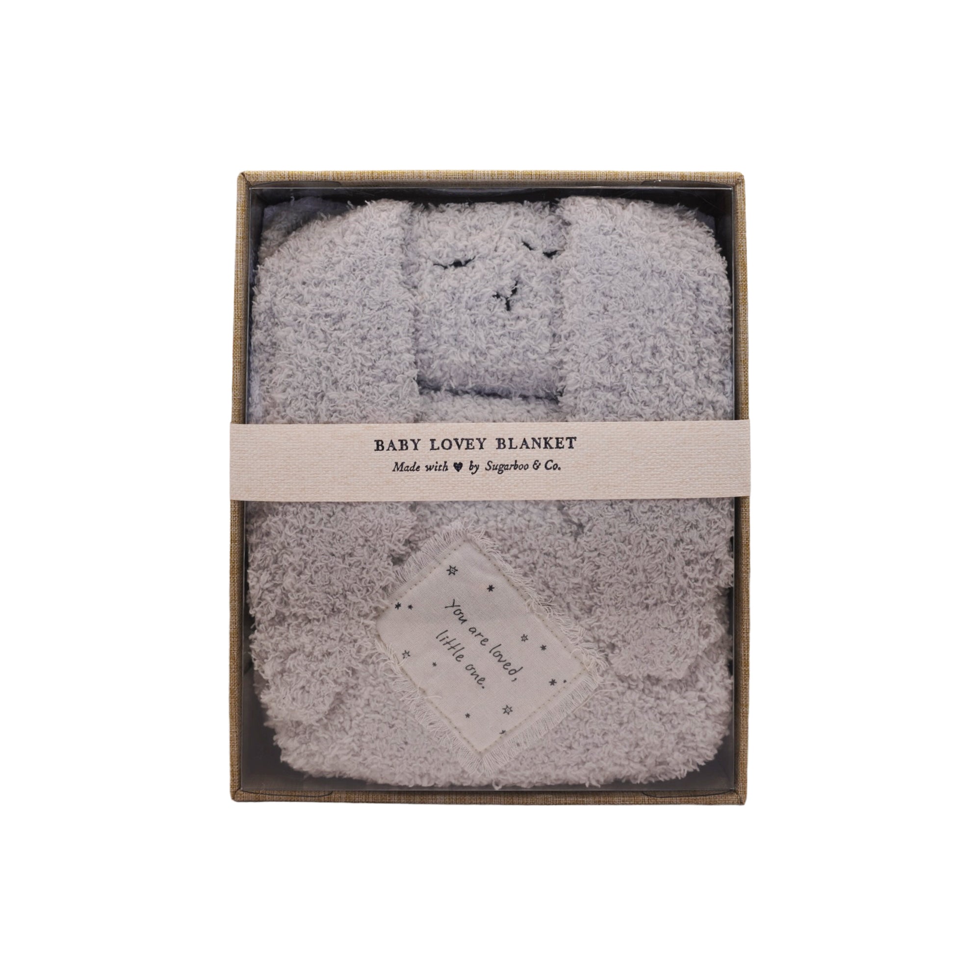 Bunny Baby Lovey Blanket in a box