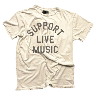 Support Live Music Tee, White