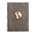 ***Welcome To The World - Leather Photo Keeper  - Grey