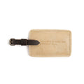 Wonderful World Leather Luggage Tag in Honey