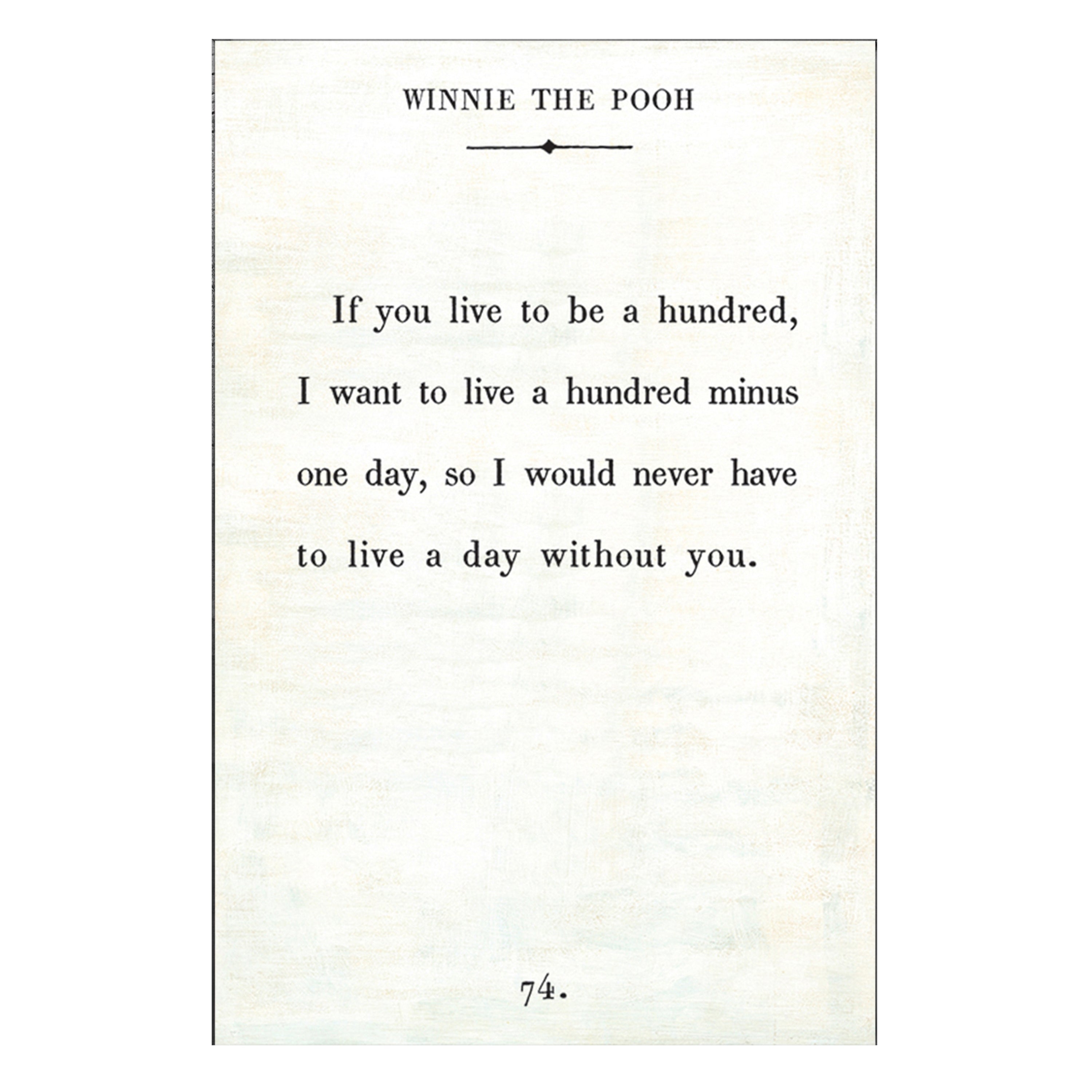 Winnie the Pooh - Book Collection - Art Print