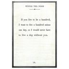 Winnie the Pooh - Book Collection (Grey Wood) - Art Print