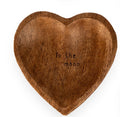 Wood Heart Trinket Tray - "To the Moon"